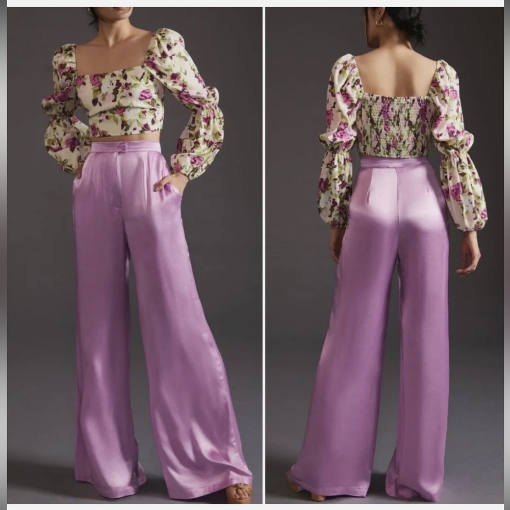 NWT COREY LYNN CALTER ANTHROPOLOGIE pink High Rise size S